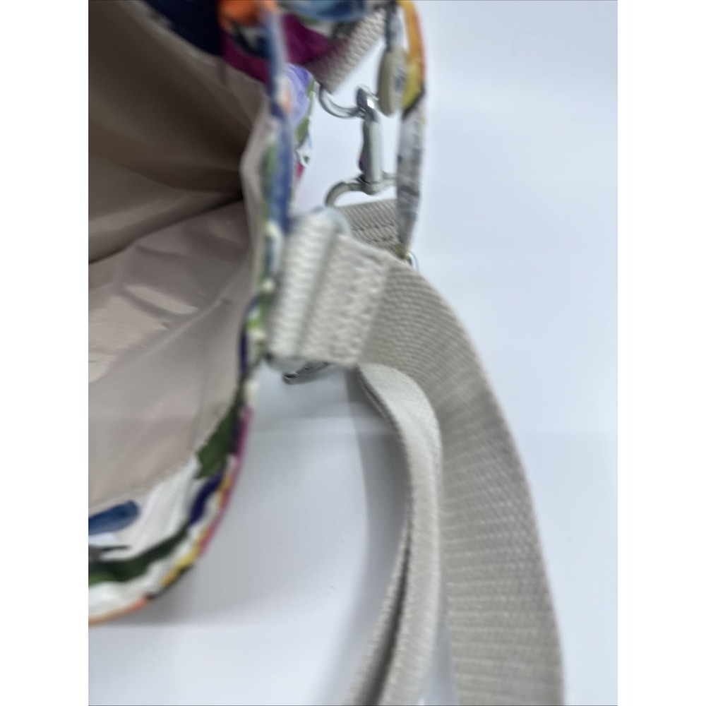 Kipling Flower Power Felicity Nylon Shoulder Bag Top Handle Spring Design - Picture 8 of 12